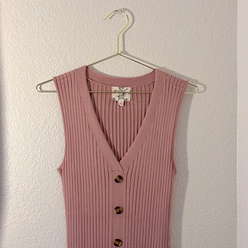 Rose, midi length, size L dress.